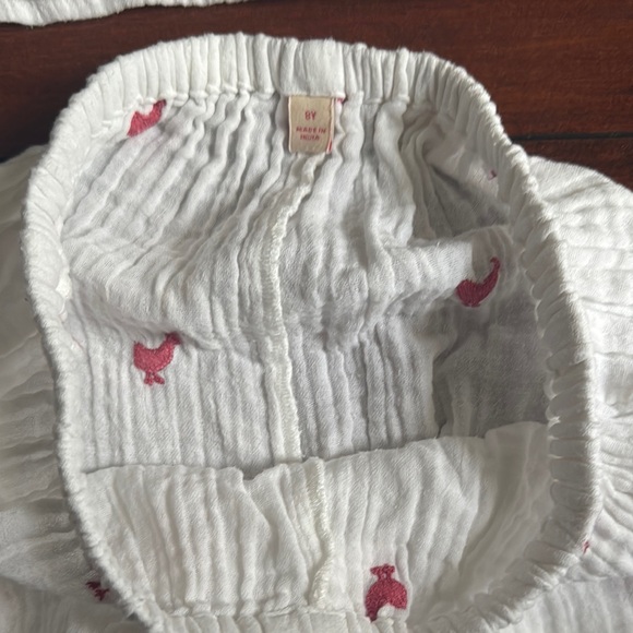 White and Pink Ruffled Two-Piece Set - Picture 5 of 5